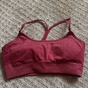 Aybl Strappy Racerback Women's Red Sports Bra size medium
